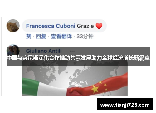 中国与突尼斯深化合作推动共赢发展助力全球经济增长新篇章 中国与突尼斯深化合作推动共赢发展助力全球经济增长新篇章
